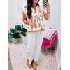 image:imageCicy Bell Womens Floral Peplum Babydoll Tops Ruffle Cap Sleeve V Neck Blouses Summer Casual Boho Flowy ShirtsKhaki
