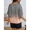 image:imageCicy Bell Womens Oversized T Shirts Batwing Half Sleeve Summer Casual Crewneck Cropped Tops Loose Fit Basic TeesGrayish Orange