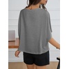 image:imageCicy Bell Womens Oversized T Shirts Batwing Half Sleeve Summer Casual Crewneck Cropped Tops Loose Fit Basic TeesGrey