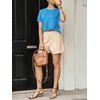 image:imageCicy Bell Womens Ruffle Short Sleeve T Shirt Summer Casual Crew Neck Tops Loose Fit Basic TeesRoyal Blue