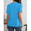image:imageCicy Bell Womens Ruffle Short Sleeve T Shirt Summer Casual Crew Neck Tops Loose Fit Basic TeesRoyal Blue