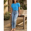 image:imageCicy Bell Womens Ruffle Short Sleeve T Shirt Summer Casual Crew Neck Tops Loose Fit Basic TeesRoyal Blue