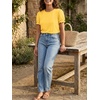 image:imageCicy Bell Womens Ruffle Short Sleeve T Shirt Summer Casual Crew Neck Tops Loose Fit Basic TeesYellow