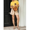 image:imageCicy Bell Womens Ruffle Short Sleeve T Shirt Summer Casual Crew Neck Tops Loose Fit Basic TeesYellow