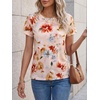 image:imageCicy Bell Womens Summer Floral TShirts Short Sleeve Crew Neck Trendy Casual Tops Loose Fit TeesFloral Color