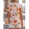 image:imageCicy Bell Womens Summer Floral TShirts Short Sleeve Crew Neck Trendy Casual Tops Loose Fit TeesFloral Color