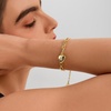 image:imageCicy Bell Bracelets for Women 18K Gold Plated Trendy Adjustable Cubic Zirconia Heart Letter Bracelets Personalized JewelryGold Letter A