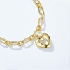 image:imageCicy Bell Bracelets for Women 18K Gold Plated Trendy Adjustable Cubic Zirconia Heart Letter Bracelets Personalized JewelryGold Letter M