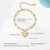 image:imageCicy Bell Bracelets for Women 18K Gold Plated Trendy Adjustable Cubic Zirconia Heart Letter Bracelets Personalized JewelryGold Letter M