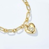 image:imageCicy Bell Bracelets for Women 18K Gold Plated Trendy Adjustable Cubic Zirconia Heart Letter Bracelets Personalized JewelryGold Letter S