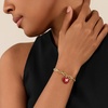 image:imageCicy Bell Bracelets for Women 18K Gold Plated Trendy Adjustable Cubic Zirconia Heart Letter Bracelets Personalized JewelryRed Letter M