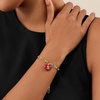 image:imageCicy Bell Bracelets for Women 18K Gold Plated Trendy Adjustable Cubic Zirconia Heart Letter Bracelets Personalized JewelryRed Letter S