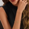 image:imageCicy Bell Clover Bracelet for Women 18k Gold Plated Brass Cubic Zirconia Lucky Dainty Layering Bracelet Jewelry GiftStyle AGold
