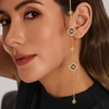 image:imageCicy Bell Clover Bracelet for Women 18k Gold Plated Brass Cubic Zirconia Lucky Dainty Layering Bracelet Jewelry GiftStyle BGold