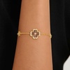 image:imageCicy Bell Clover Bracelet for Women 18k Gold Plated Brass Cubic Zirconia Lucky Dainty Layering Bracelet Jewelry GiftStyle BGold