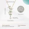 image:imageCicy Bell Floral Pendant Necklace for Women Trendy 18k Gold Plated Boho Enamel Blue Flower Cubic Zirconia Dainty Long Y Necklace Jewelry GiftsGold
