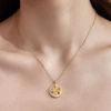image:imageCicy Bell Floral Pendant Necklace for Women Trendy 18k Gold Plated Boho Enamel Blue Flower Cubic Zirconia Dainty Long Y Necklace Jewelry GiftsStyle BGold