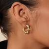 image:imageCicy Bell 18k Gold Plated Earrings for Women Trendy Irregular Waterdrop Melting Liquid Cubic Zirconia Statement Drop Earrings Jewelry GiftsStyle AGold