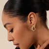 image:imageCicy Bell 18k Gold Plated Earrings for Women Trendy Irregular Waterdrop Melting Liquid Cubic Zirconia Statement Drop Earrings Jewelry GiftsStyle AGold
