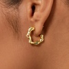 image:imageCicy Bell 18k Gold Plated Earrings for Women Trendy Irregular Waterdrop Melting Liquid Cubic Zirconia Statement Drop Earrings Jewelry GiftsStyle AGold