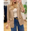 image:imageCicy Bell Womens Business Casual Blazer Shawl Collar Work Long Sleeve Leopard Open Front Oversized Suit JacketFloral Khaki