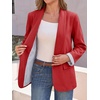 image:imageCicy Bell Womens Business Casual Blazer Shawl Collar Work Long Sleeve Leopard Open Front Oversized Suit JacketStriped Red