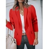 image:imageCicy Bell Womens Casual Blazers Open Front Long Sleeve Work Office Suit Jackets BlazerBright Red