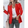 image:imageCicy Bell Womens Casual Blazers Open Front Long Sleeve Work Office Suit Jackets BlazerBright Red