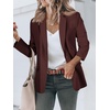 image:imageCicy Bell Womens Casual Blazers Open Front Long Sleeve Work Office Suit Jackets BlazerCoffee