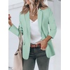 image:imageCicy Bell Womens Casual Blazers Open Front Long Sleeve Work Office Suit Jackets BlazerMint Green