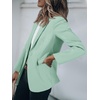image:imageCicy Bell Womens Casual Blazers Open Front Long Sleeve Work Office Suit Jackets BlazerMint Green