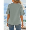 image:imageCicy Bell Womens Oversized TShirts Summer Crew Neck Half Sleeve Tunic Tops Casual Loose Fit Basic Tee ShirtGrey