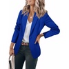 image:imageCicy Bell Womens Casual Blazers Open Front Long Sleeve Work Office Suit Jackets BlazerSea Blue