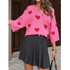 image:imageCicy Bell Womens Half Sleeve Cardigan Sweaters Button Oversized Outfits  CroppedLightweightRibbed Knit Loose Fit Versatile for Summer FallPink1