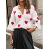 image:imageCicy Bell Womens Half Sleeve Cardigan Sweaters Button Oversized Outfits  CroppedLightweightRibbed Knit Loose Fit Versatile for Summer FallWhite1