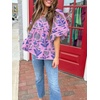 image:imageCicy Bell Womens Floral Babydoll Tops V Neck Lantern Sleeve Loose Blouses  Cute Style Summer Flowy Versatile for Daily Machine WashableCute Light Purple