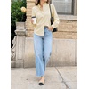 image:imageCicy Bell Womens Oversized Button Down Shirts Casual Dressy Long Sleeve Ruffle Stand Collar Tops Side Split Work BlouseLight Khaki