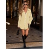 image:imageCicy Bell Womens Oversized Striped Button Down Shirts Boyfriend Long Sleeve Collared Work BlousesYellow