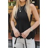 image:imageCicy Bell Womens Pleated Peplum Tank Tops Fitted Blouses Fall Sweaters  Babydoll Tops for WomenFitted Ribbed KnitCrew NeckSummer Sleeveless VestsBusiness CasualGoing Out Trendy OutfitBlack