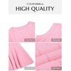 image:imageCicy Bell Womens Pleated Peplum Tank Tops Fitted Blouses Fall Sweaters  Babydoll Tops for WomenFitted Ribbed KnitCrew NeckSummer Sleeveless VestsBusiness CasualGoing Out Trendy OutfitPink