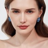 image:imageCicy Bell 18k Gold Plated Enamel Flower Earrings for Women  Summer Boho Statement Stud Cubic Zirconia Trendy Jewelry GiftsGold