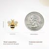image:imageCicy Bell Bee Stud Earrings For Women 18k Gold Plated Animal Jewelry  925 Sterling Silver Post Animal Jewelry With Cubic Zirconia Wings Cute Tiny Bumble ShimmeringGold