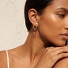 image:imageCicy Bell Dangle Chain Earrings For Women 18k Gold Plated Stack Earrings  Hypoallergenic Cubic Zirconia Stud EarringS Trendy Jewelry Huggie Hoops Dainty Lightweight Earrings For GiftStyle C