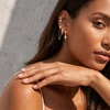 image:imageCicy Bell Dangle Chain Earrings For Women 18k Gold Plated Stack Earrings  Hypoallergenic Cubic Zirconia Stud EarringS Trendy Jewelry Huggie Hoops Dainty Lightweight Earrings For GiftStyle A