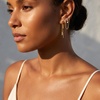 image:imageCicy Bell Dangle Chain Earrings For Women 18k Gold Plated Stack Earrings  Hypoallergenic Cubic Zirconia Stud EarringS Trendy Jewelry Huggie Hoops Dainty Lightweight Earrings For GiftStyle E