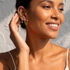 image:imageCicy Bell Dangle Chain Earrings For Women 18k Gold Plated Stack Earrings  Hypoallergenic Cubic Zirconia Stud EarringS Trendy Jewelry Huggie Hoops Dainty Lightweight Earrings For GiftStyle B
