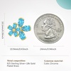 image:imageCicy Bell Women Flower Earrings 18k Gold Plated 925 Silver Post Earrings  Hypoallergenic 925 Sterling Silver Post Colorful Cubic Zirconia Stud Earrings Floral Jewelry Gift For HerBlue