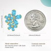 image:imageCicy Bell Women Flower Earrings 18k Gold Plated 925 Silver Post Earrings  Hypoallergenic 925 Sterling Silver Post Colorful Cubic Zirconia Stud Earrings Floral Jewelry Gift For HerFloral Blue