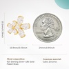 image:imageCicy Bell Women Flower Earrings 18k Gold Plated 925 Silver Post Earrings  Hypoallergenic 925 Sterling Silver Post Colorful Cubic Zirconia Stud Earrings Floral Jewelry Gift For HerWhite