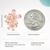 image:imageCicy Bell Women Flower Earrings 18k Gold Plated 925 Silver Post Earrings  Hypoallergenic 925 Sterling Silver Post Colorful Cubic Zirconia Stud Earrings Floral Jewelry Gift For HerFloral Pink